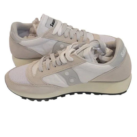 NIB Saucony Vintage Jazz Original Men's 6 Women's 7.5 White/Grey/Beige - Picture 9 of 16